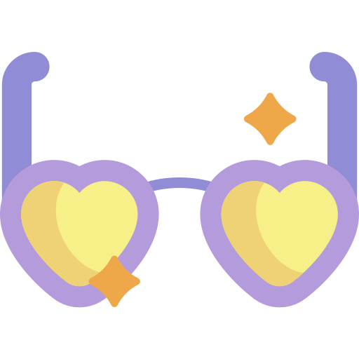 Glasses Kawaii Flat icon