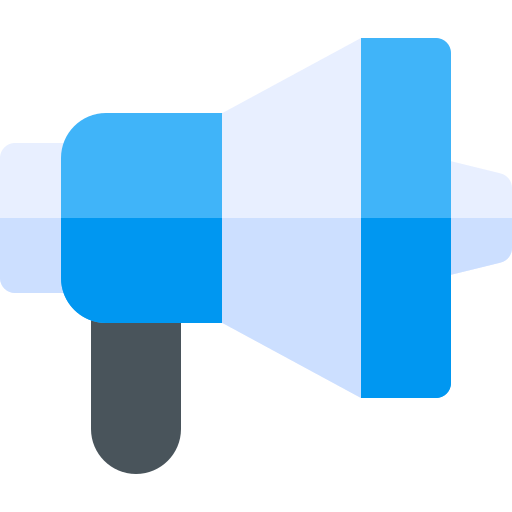 메가폰 Basic Rounded Flat icon