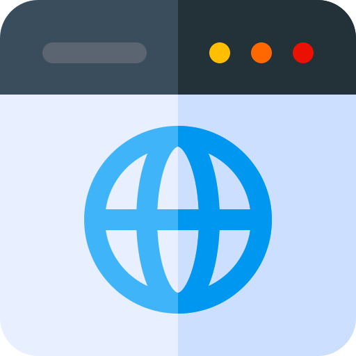 webseite Basic Rounded Flat icon