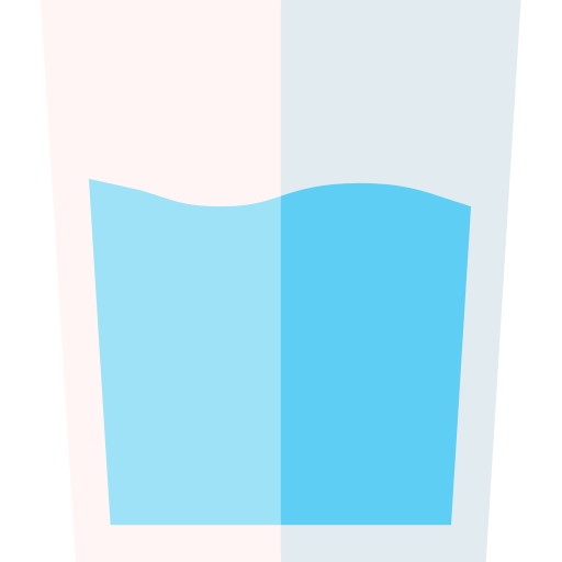 verre d'eau Basic Straight Flat Icône