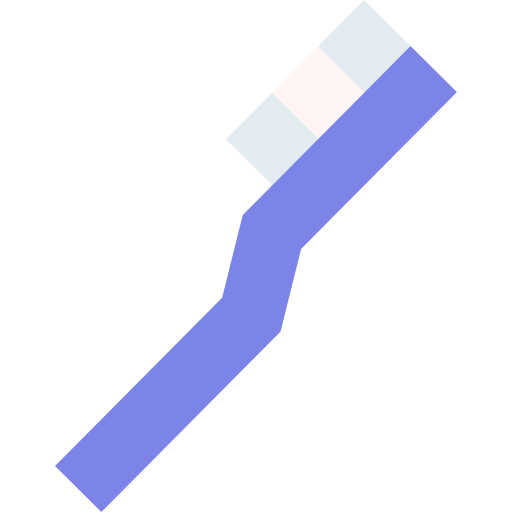 Toothbrush Basic Straight Flat icon
