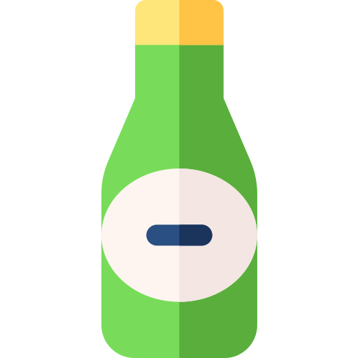 bottiglia di birra Basic Rounded Flat icona