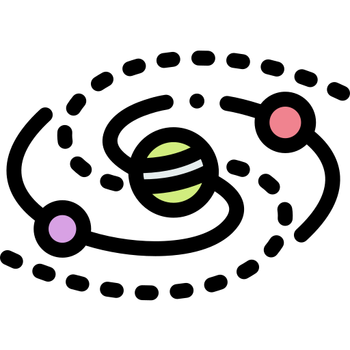銀河 Detailed Rounded Lineal color icon