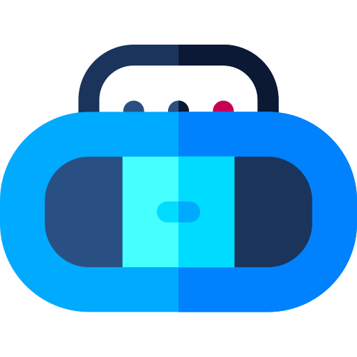 Boombox Basic Rounded Flat icono