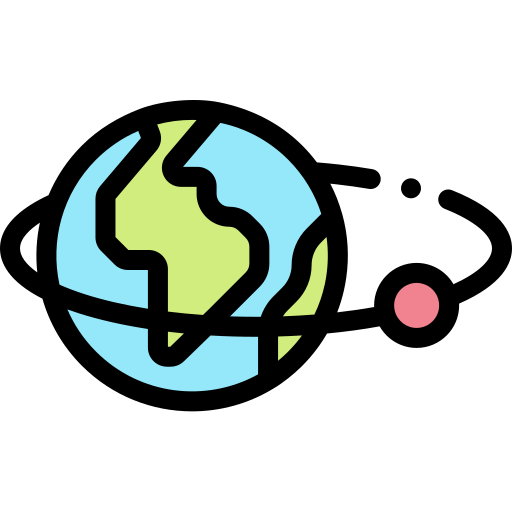 궤도 Detailed Rounded Lineal color icon