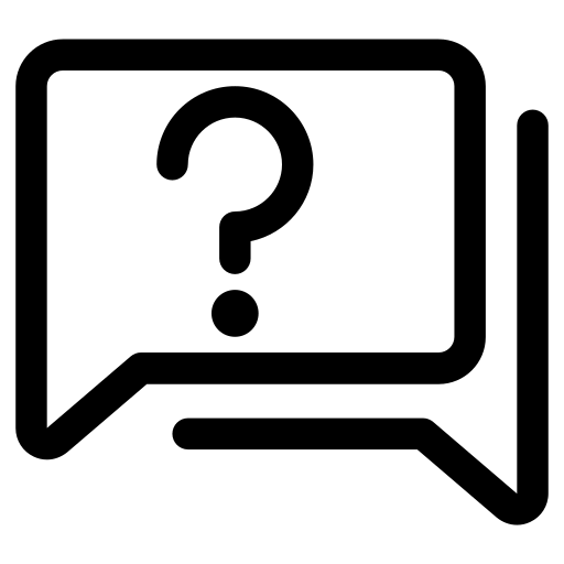 pregunta y respuesta Generic black outline icono