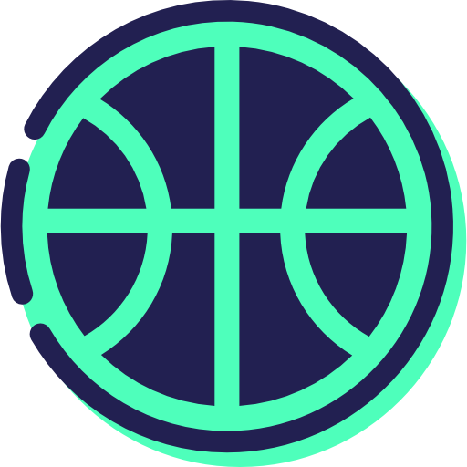 Basketball Smooth Contour Martian icon