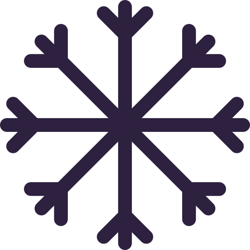 fiocco di neve Smooth Contour Color icona