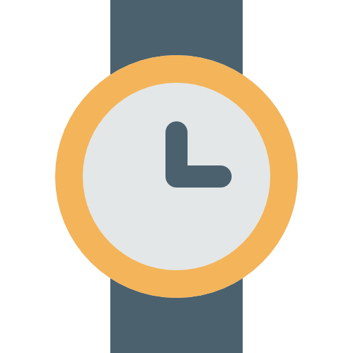 Wristwatch Pixel Budha Flat icon