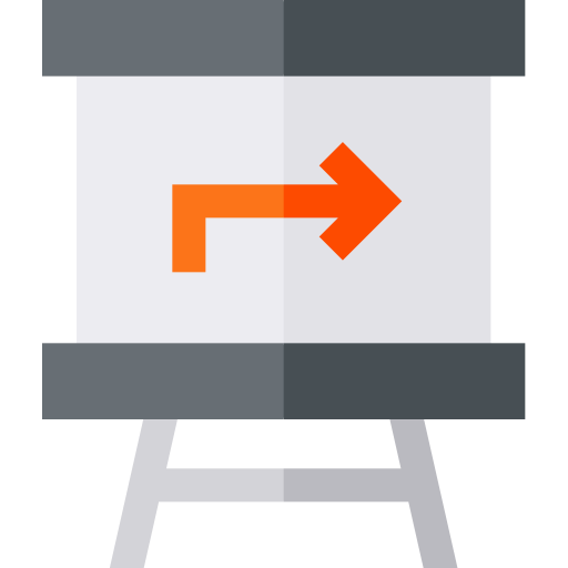 Planificación Basic Straight Flat icono