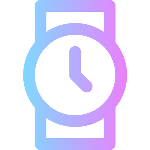 Wristwatch Super Basic Rounded Gradient icon