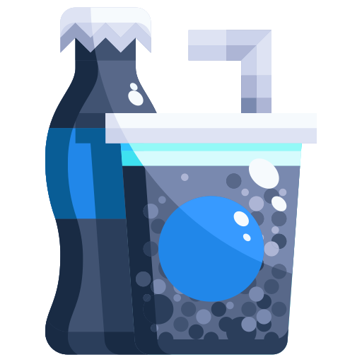 Sparkling water Justicon Flat icon