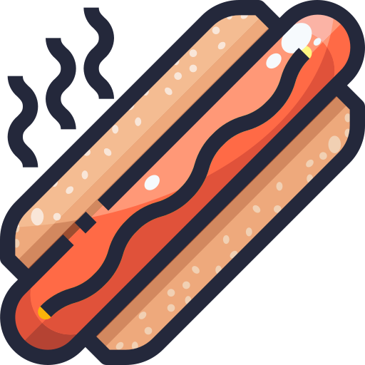 Hot dog Justicon Lineal Color icon