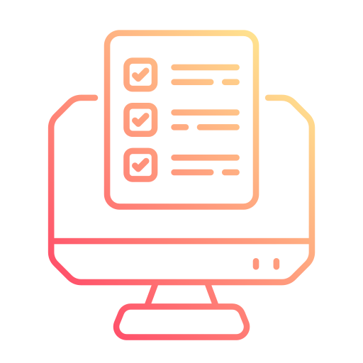 prueba en línea Generic gradient outline icono