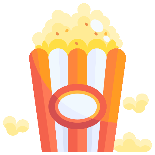 buttered popcorn Justicon Flat icon