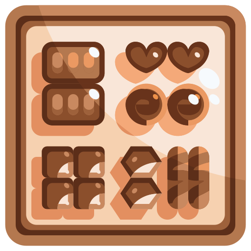 Chocolate Justicon Flat icon