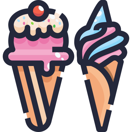 アイスクリーム Justicon Lineal Color icon