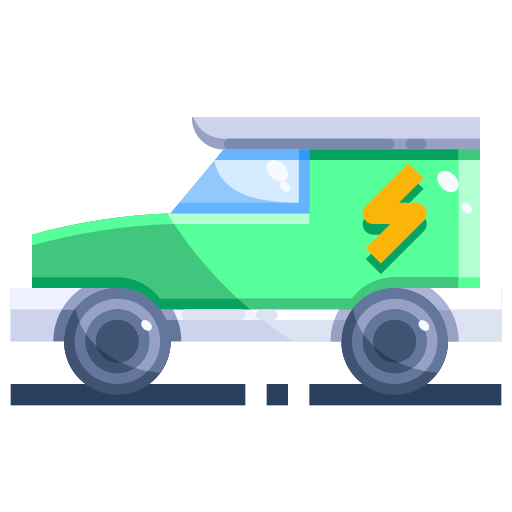 Electric car Justicon Flat icon