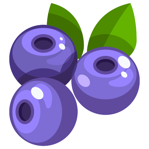 Blueberry Justicon Flat icono