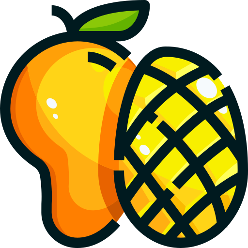 Mango Justicon Lineal Color icono