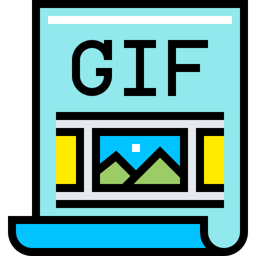 Gif file Pixelmeetup Lineal Color icon