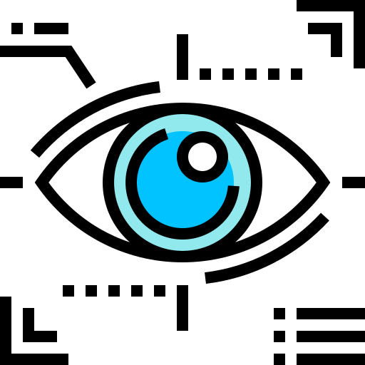 Распознавание глаз Pixelmeetup Lineal Color иконка