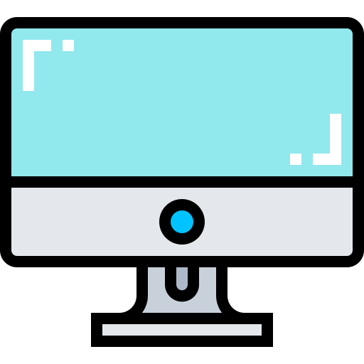 komputer Pixelmeetup Lineal Color ikona