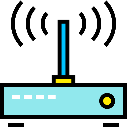 Router Pixelmeetup Lineal Color icon