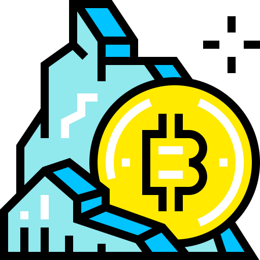 Bitcoin mining Pixelmeetup Lineal Color icon