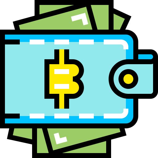 Bitcoin wallet Pixelmeetup Lineal Color icon