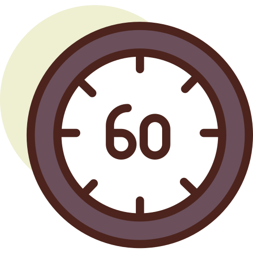 60 minutos Darius Dan Lineal Color icono