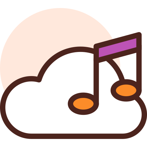 nube de música Darius Dan Lineal Color icono