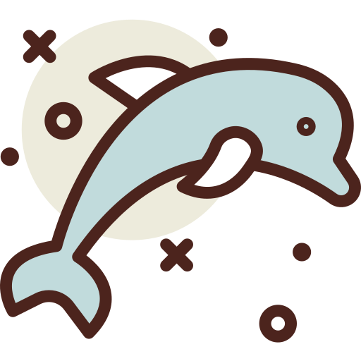 Дельфин Darius Dan Lineal Color иконка