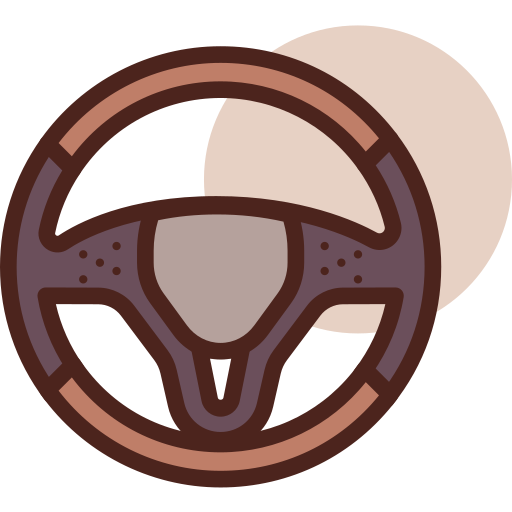 Steering wheel Darius Dan Lineal Color icon