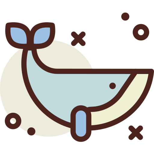 Whale Darius Dan Lineal Color icon