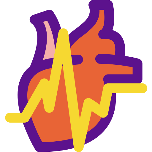 Ritmo cardíaco Darius Dan Lineal Color icono