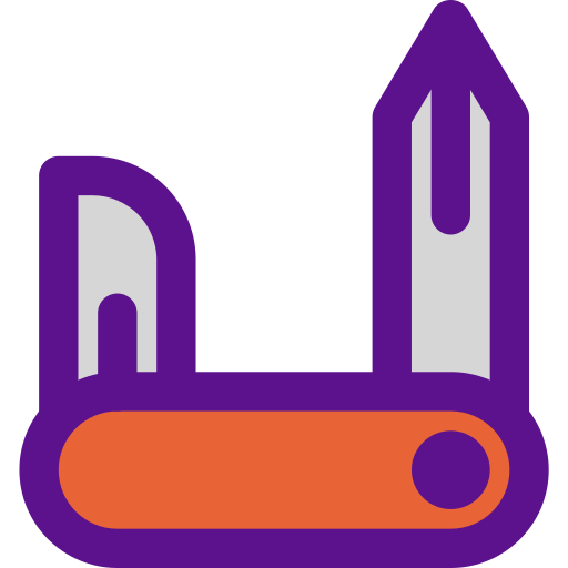 Swiss army knife Darius Dan Lineal Color icon