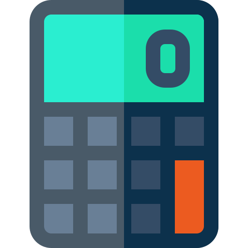 Calculating Basic Rounded Flat icon
