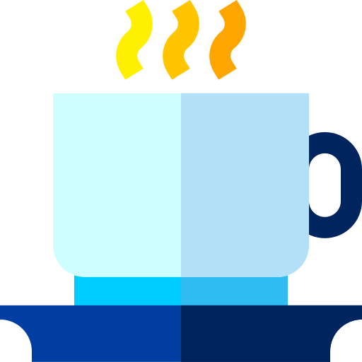 Taza para café Basic Straight Flat icono