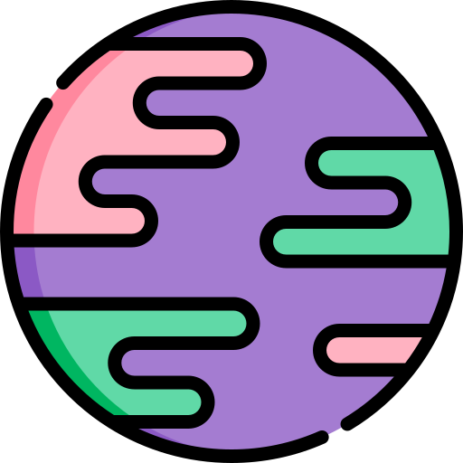 Planet Kawaii Lineal color Ícone