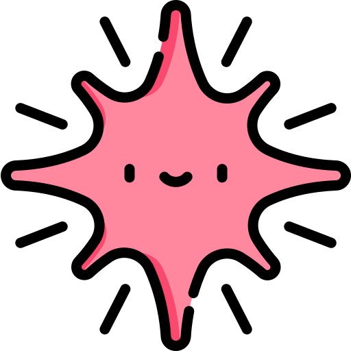 supernova Kawaii Lineal color icona