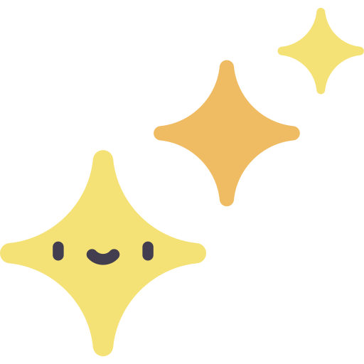 Estrellas Kawaii Flat icono