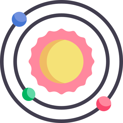 Solar system Kawaii Flat icon