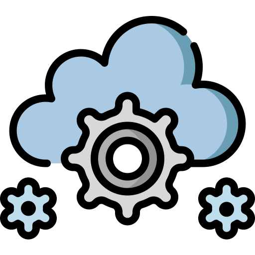 La computación en nube Special Lineal color icono
