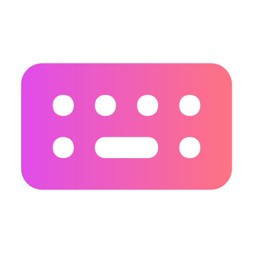 Keyboard Generic gradient fill icon