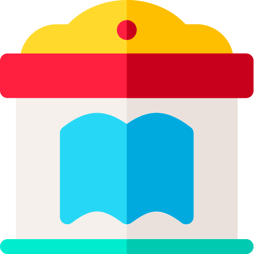 図書館 Basic Rounded Flat icon