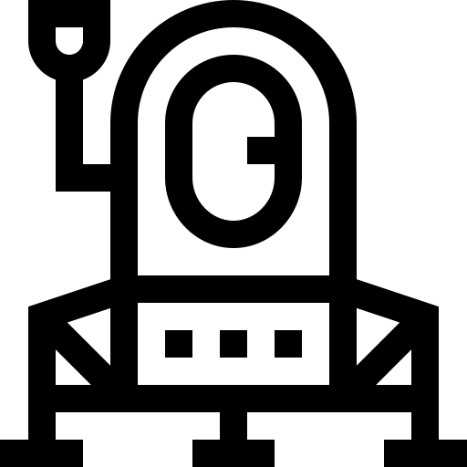 Lander Basic Straight Lineal Ícone