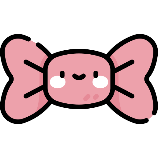 Bow tie Kawaii Lineal color icon