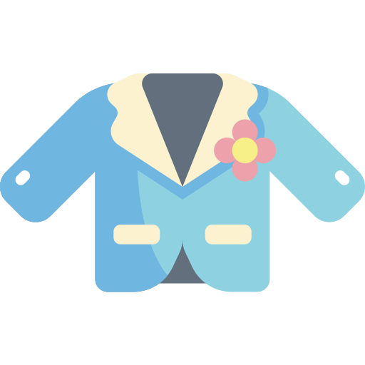 スーツ Kawaii Flat icon