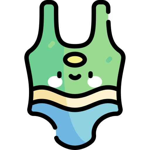 Swimsuit Kawaii Lineal color icon